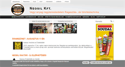 Desktop Screenshot of neosil.hu